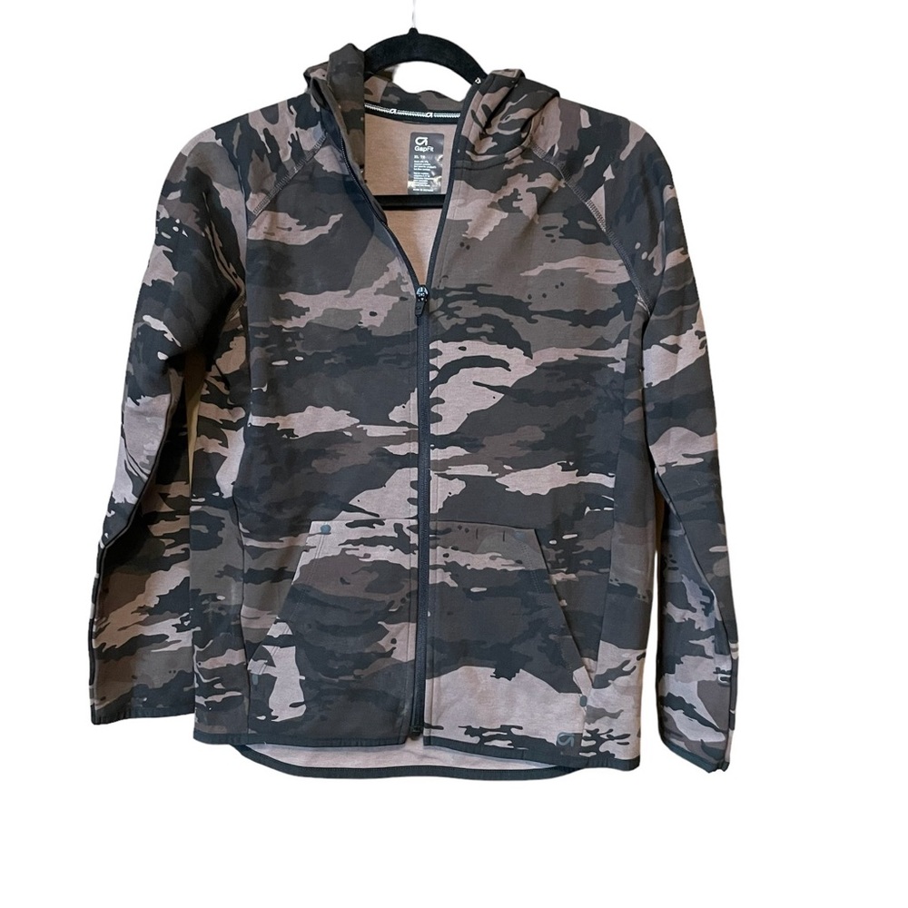 GapFit Boys Camo Zip Up Hoodie Size XL TG (12/13)